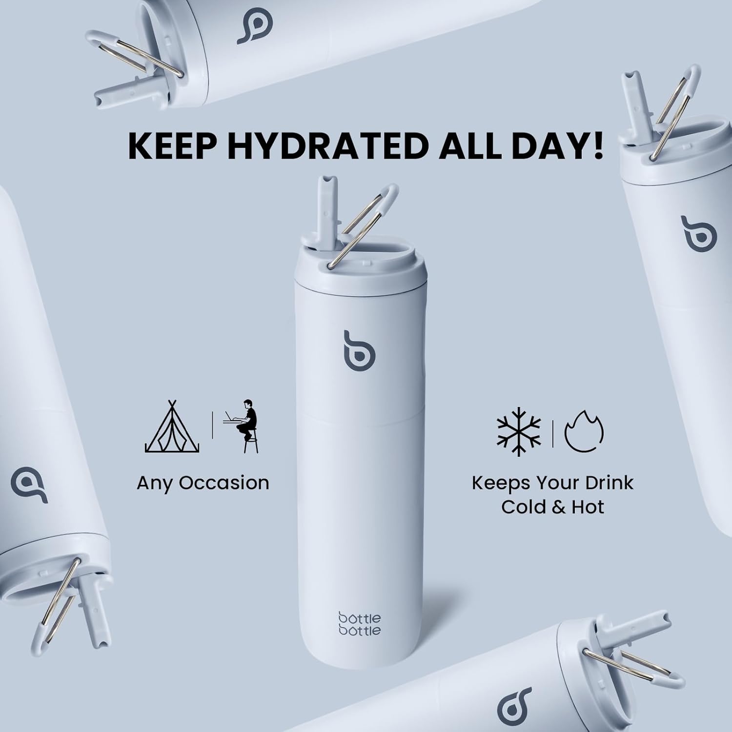 Bouteille Isotherme Élégante 24oz™