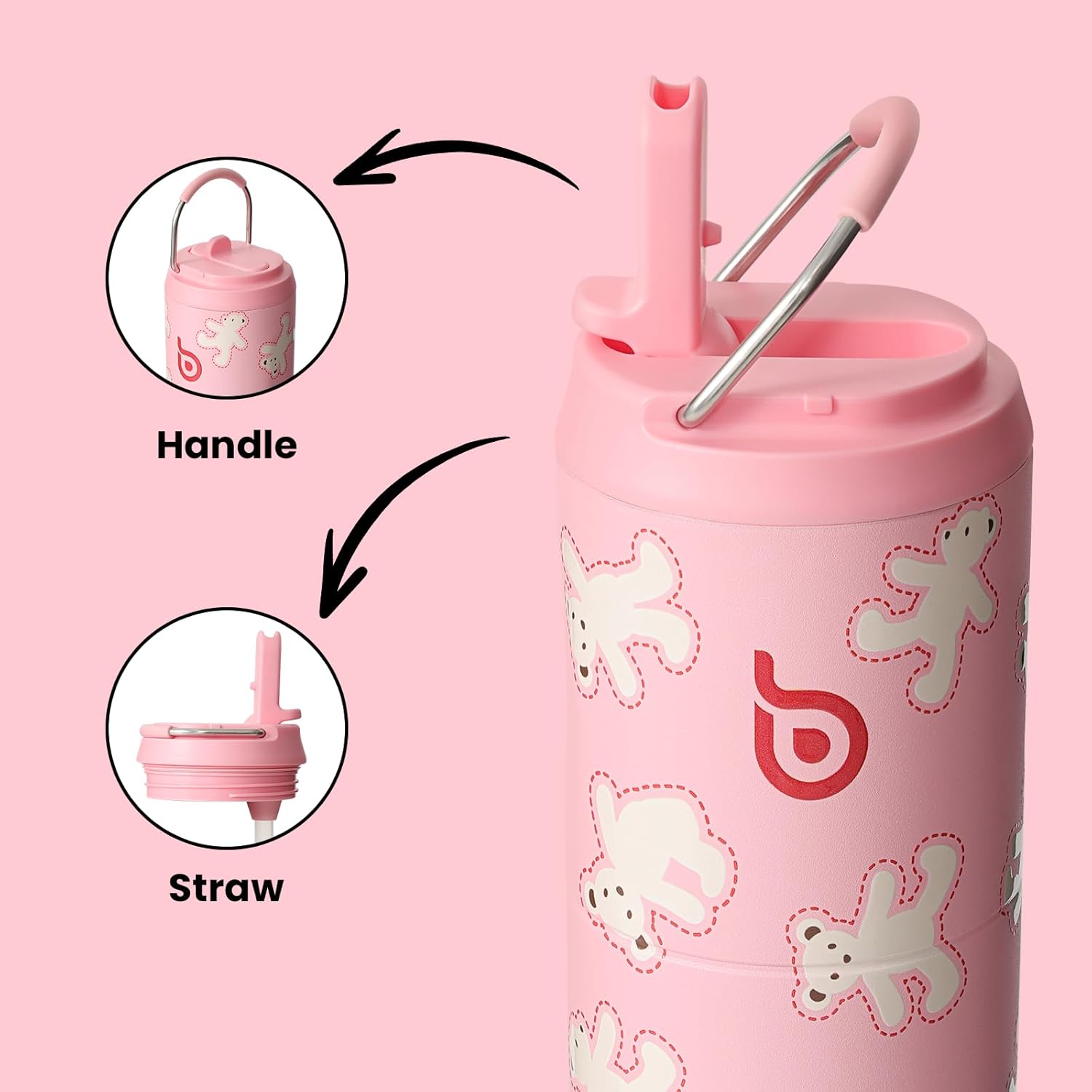 Insulated Bear Cookies Water Bottle™