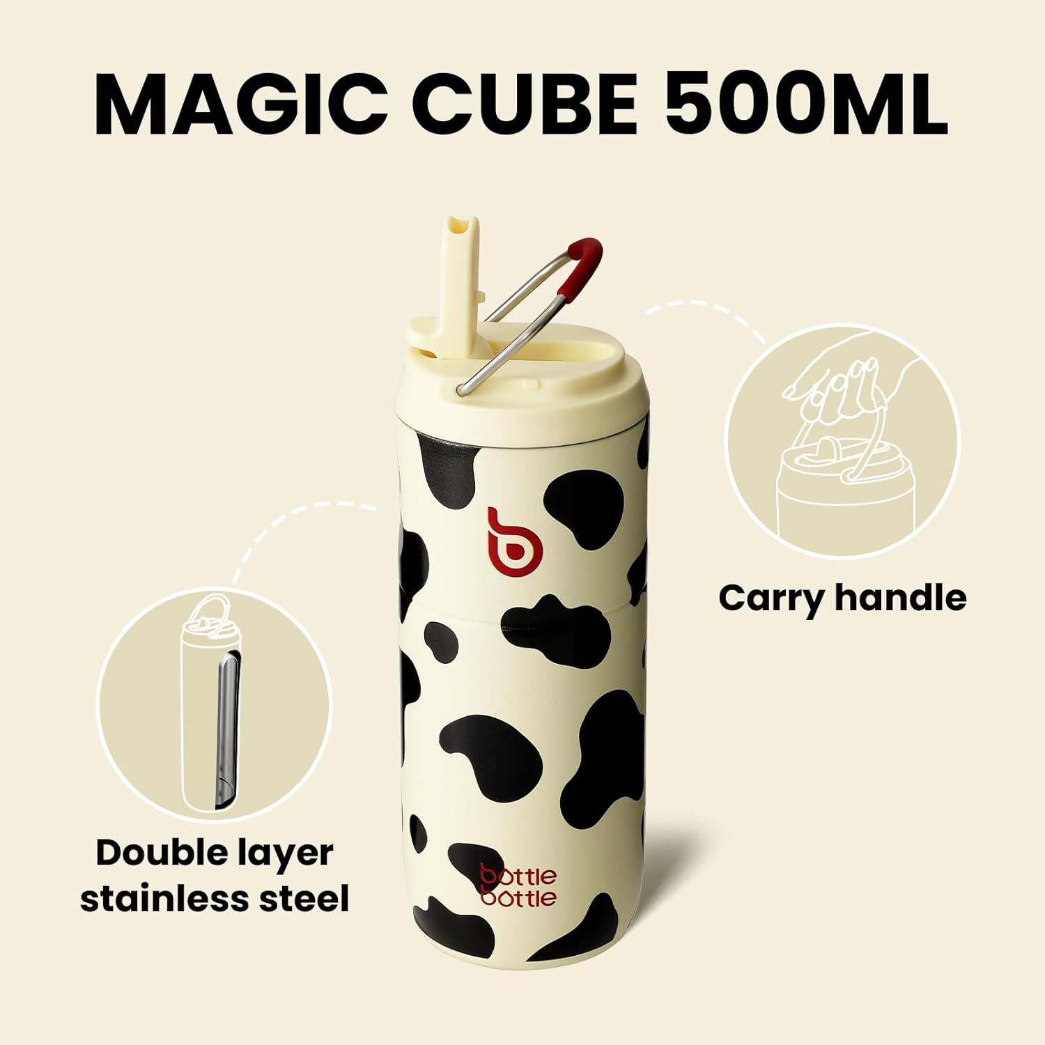 Chic Hydration Bottle with Straw™